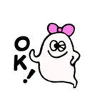 おばけのりぼんちゃん（個別スタンプ：2）