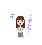 大人になりきれない女の子のスタンプ（個別スタンプ：14）