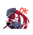 毎日使えるかわいい軍服女の子（個別スタンプ：1）