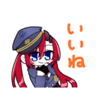 毎日使えるかわいい軍服女の子（個別スタンプ：3）