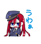 毎日使えるかわいい軍服女の子（個別スタンプ：4）
