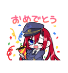 毎日使えるかわいい軍服女の子（個別スタンプ：6）