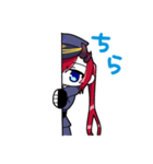 毎日使えるかわいい軍服女の子（個別スタンプ：12）