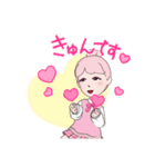 制服はピンク♡（個別スタンプ：6）
