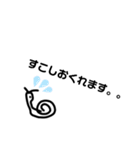 カタツムリとたこ（個別スタンプ：14）