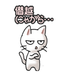 猫ねこにゃんこ その3（白）猫敬語（個別スタンプ：33）