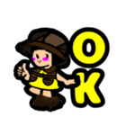 女子 OK 了解 カラフル おしゃれ（個別スタンプ：4）