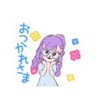 花のうさぴょん（個別スタンプ：3）