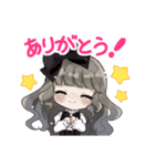 人形と女の子のゆるふわスタンプ（個別スタンプ：3）