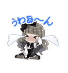 人形と女の子のゆるふわスタンプ（個別スタンプ：4）