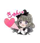 人形と女の子のゆるふわスタンプ（個別スタンプ：6）