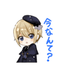 人形と女の子のゆるふわスタンプ（個別スタンプ：27）
