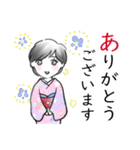着物のすなおちゃん京都弁＆丁寧な挨拶（個別スタンプ：6）