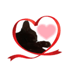 黒猫ヨルヨル（個別スタンプ：24）