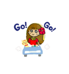 Lovely ♡ フラガール（個別スタンプ：8）