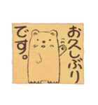 大文字クマさん24ケメ（個別スタンプ：2）