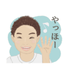 髪の毛フサフサな男の子（個別スタンプ：5）