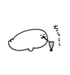 明日が見えないあざらし（個別スタンプ：1）