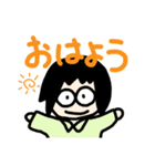 めがねママのスタンプ（1）（個別スタンプ：1）