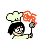 めがねママのスタンプ（1）（個別スタンプ：3）