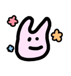 にがわらいうさぎのスタンプ（個別スタンプ：4）