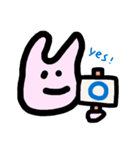 にがわらいうさぎのスタンプ（個別スタンプ：18）