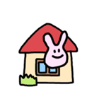 にがわらいうさぎのスタンプ（個別スタンプ：23）