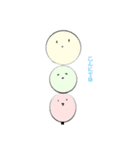 3人合わせて...三色団子ちゃんスタンプ！（個別スタンプ：34）