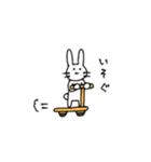さらにたのしいウサギ（個別スタンプ：4）