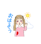 いちごちゃんとハートちゃんの一日（個別スタンプ：5）