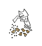 猫喰系 ✋( ˆ̑‵̮ˆ̑ )の(⌒‐⌒)版（個別スタンプ：5）
