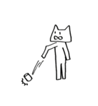 猫喰系 ✋( ˆ̑‵̮ˆ̑ )の(⌒‐⌒)版（個別スタンプ：8）