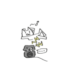 猫喰系 ✋( ˆ̑‵̮ˆ̑ )の(⌒‐⌒)版（個別スタンプ：12）