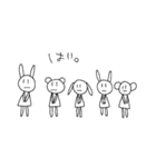 猫喰系 ✋( ˆ̑‵̮ˆ̑ )の(⌒‐⌒)版（個別スタンプ：33）
