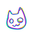 猫喰系 ✋( ˆ̑‵̮ˆ̑ )の(⌒‐⌒)版（個別スタンプ：40）