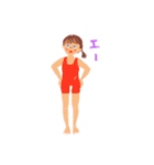 ボート部 Rowing女子スタンプ（個別スタンプ：35）