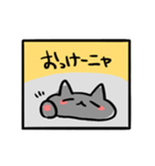 しゃべる灰色ねこ（個別スタンプ：11）