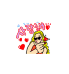 ポップな韓国語スタンプ（個別スタンプ：4）