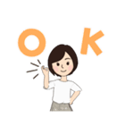 ボブヘアの日常2（個別スタンプ：1）