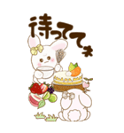 【Big】ぽっちゃりウサギ 3『フルーツ』（個別スタンプ：27）