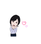 明るいお母さん（個別スタンプ：1）