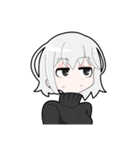 黒ずくめ系女子（個別スタンプ：3）