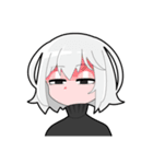 黒ずくめ系女子（個別スタンプ：6）