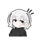 黒ずくめ系女子（個別スタンプ：8）