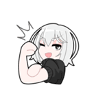黒ずくめ系女子（個別スタンプ：9）