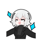 黒ずくめ系女子（個別スタンプ：12）