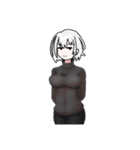 黒ずくめ系女子（個別スタンプ：20）