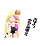 頑張る巫女お姉さんHG 夏（個別スタンプ：11）