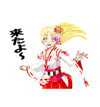頑張る巫女お姉さんHG 夏（個別スタンプ：19）