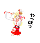 頑張る巫女お姉さんHG 夏（個別スタンプ：25）